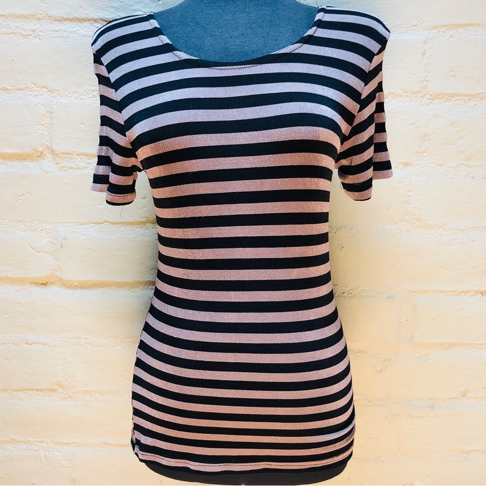❤️SOLD❤️ 🟤▪️VTG Striped Top ▪️🟤